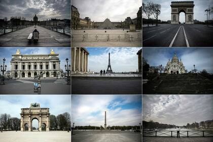 Los lugares emblemáticos de París, desiertos por el impacto del coronavirus