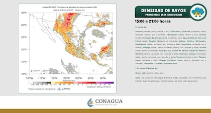 Los lugares en México que contarían con descargas eléctricas por el fenómeno tropical