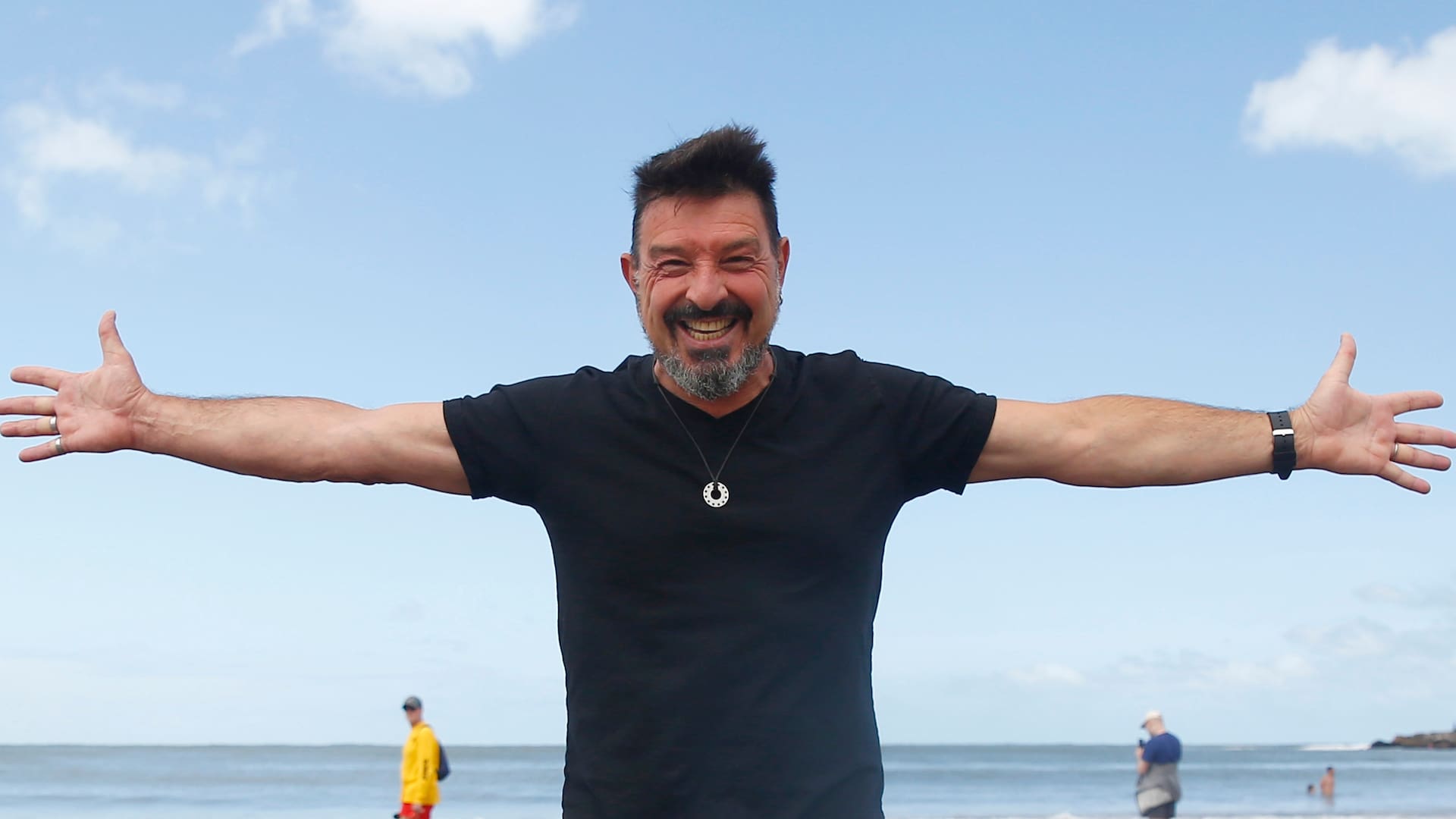 Damián de Santo, actor. Playa Las Toscas.
Mar del Plata, 4 de Enero 2026.
