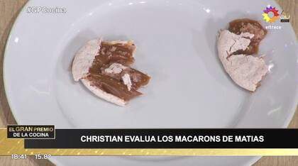 Los macarones de Tute estaban crudos y con muy poca forma.
