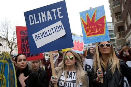 Una marcha en contra del calentamiento global