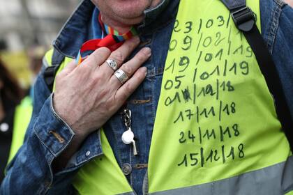 Los manifestantes llenan nuevamente las calles de la ciudad francesa contra las políticas del presidente francés y su estilo de gobierno de "arriba hacia abajo", el alto costo de la vida, las reformas fiscales del gobierno y por más "justicia social y económica".
