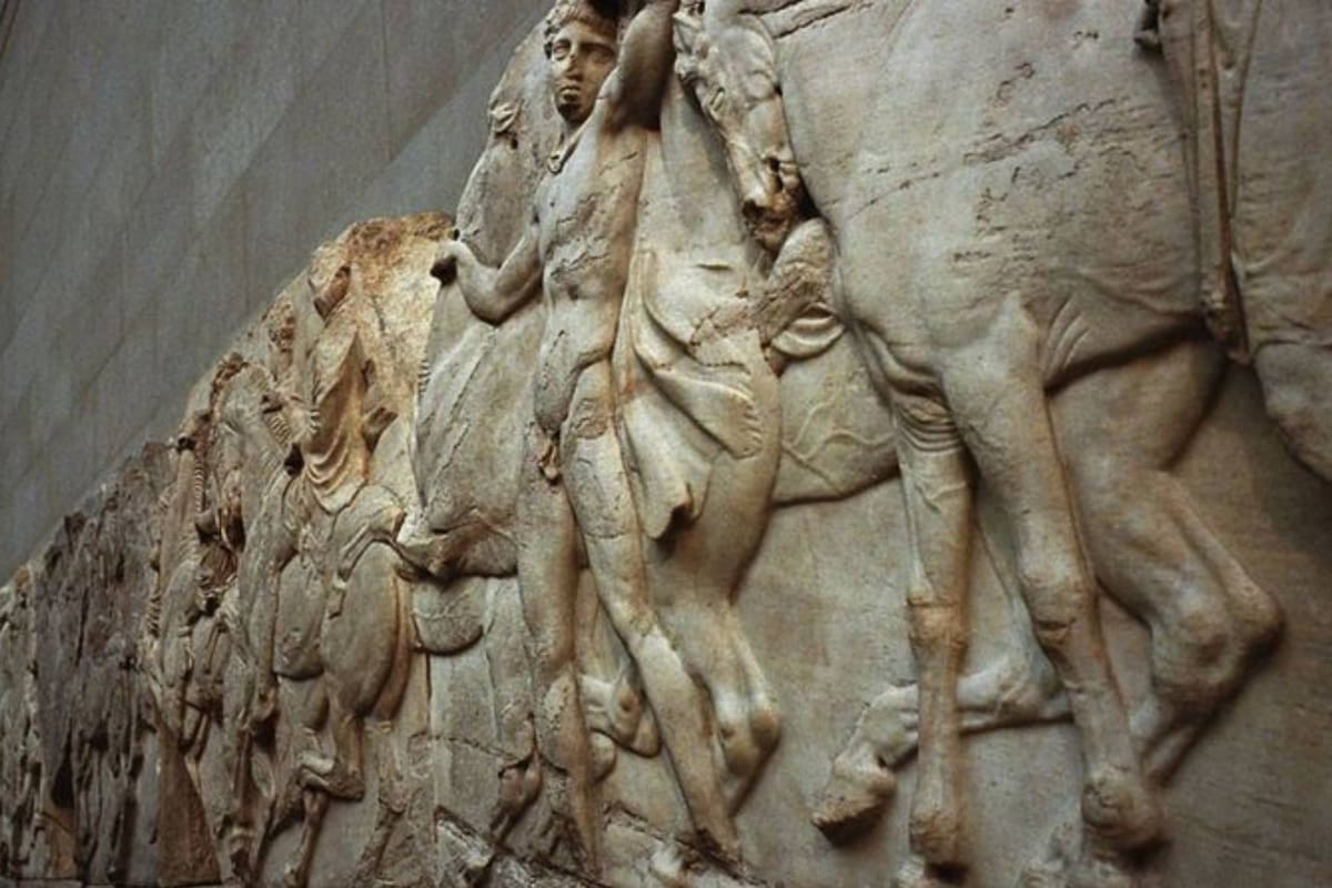 Los mármoles de Elgin son exhibidos en el museo Británico