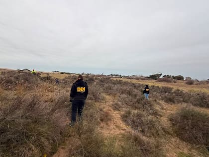 Los médanos de Las Toninas en donde buscaron su cuerpo