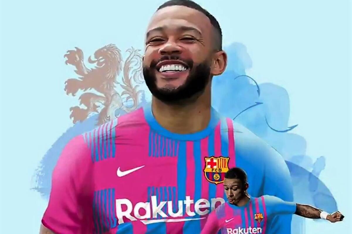 Los medios catalanes ya "le pusieron la camiseta" de Barcelona a Memphis Depay, el nuevo refuerzo para Koeman