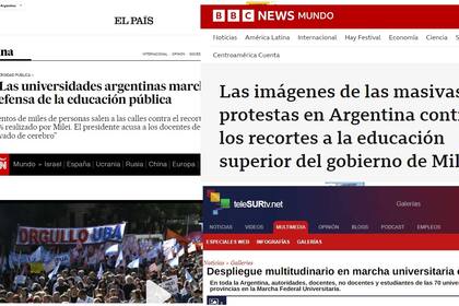 Los medios del mundo destacaron la multitudinaria movilización en defensa de la educación pública en la Argentina
