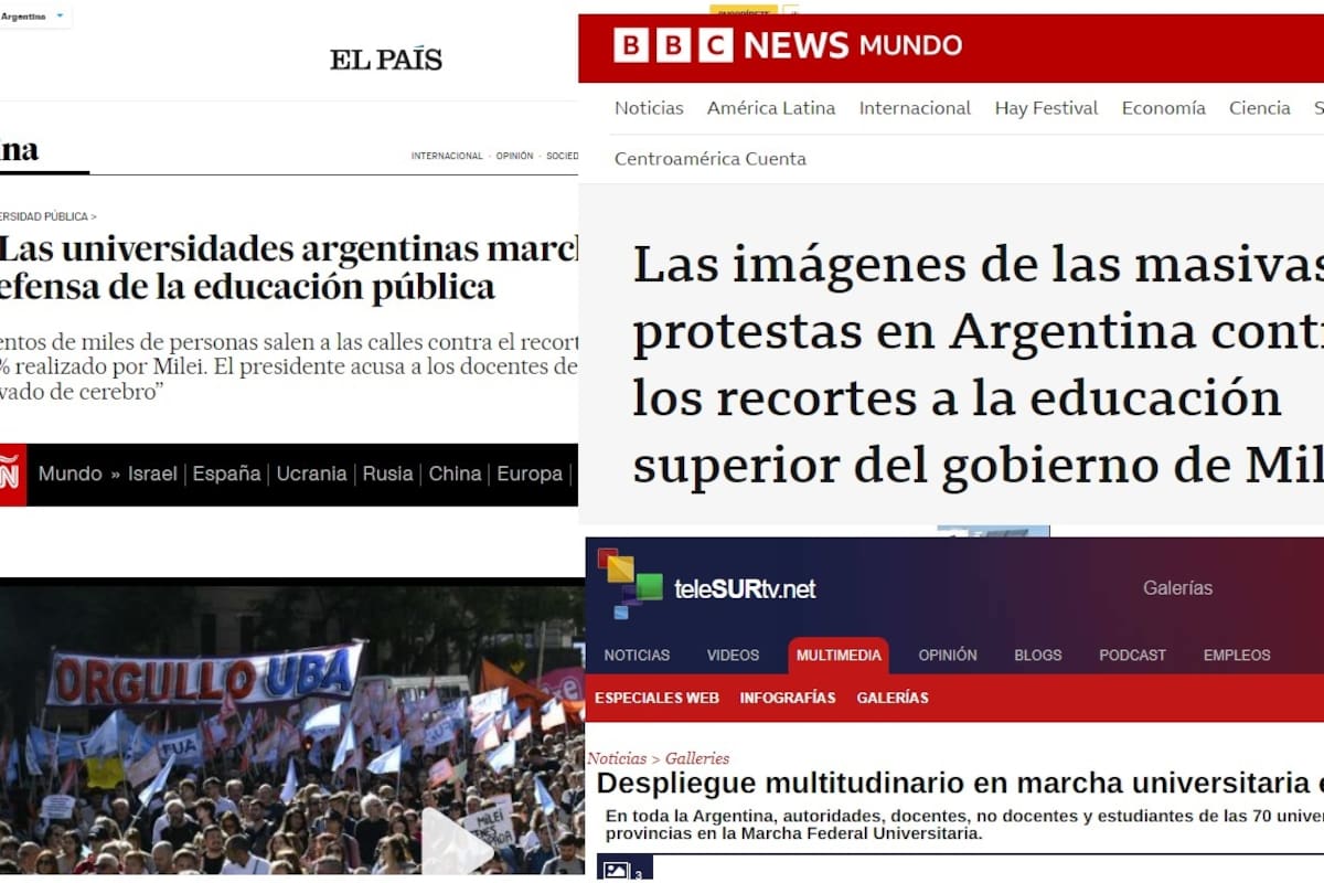 Los medios del mundo destacaron la multitudinaria movilización en defensa de la educación pública en la Argentina