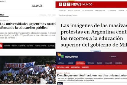 Los medios del mundo destacaron la multitudinaria movilización en defensa de la educación pública en la Argentina