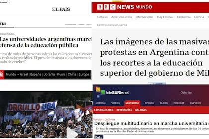 Los medios del mundo destacaron la multitudinaria movilización en defensa de la educación pública en la Argentina