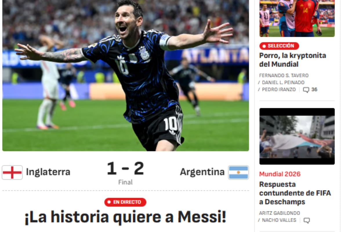 Los medios españoles se hicieron eco del triunfo argentino (Ảnh: LA NACION)