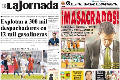 Los medios mexicanos sobre la derrota