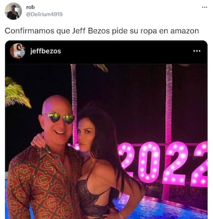 Los mejores memes del excéntrico look de Año Nuevo de Jeff Bezos