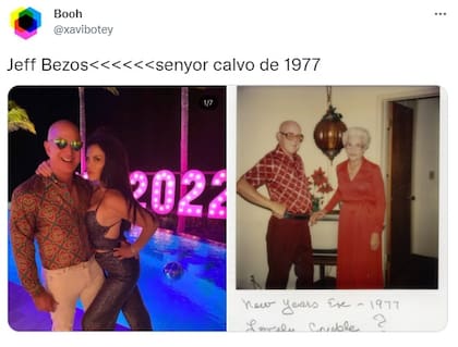 Los mejores memes del excéntrico look de Año Nuevo de Jeff Bezos