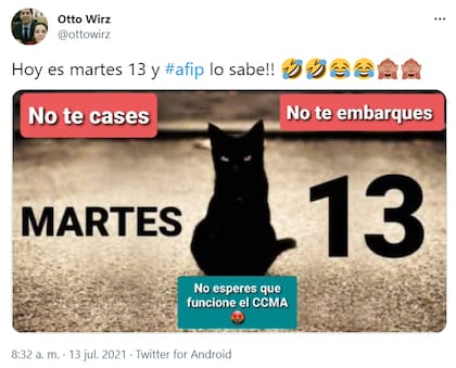 Los mejores memes por la llegada del martes 13.