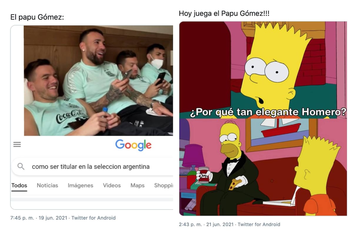 Los mejores memes por la posible titularidad del Papu Gómez en reemplazo de Messi