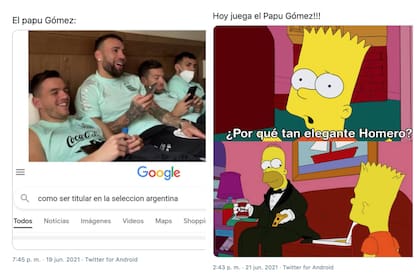 Los mejores memes por la posible titularidad del Papu Gómez en reemplazo de Messi