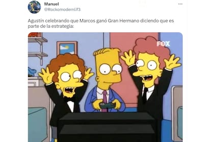 Los mejores memes por la reacción de Agustín cuando Marcos ganó Gran Hermano