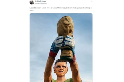 Los mejores memes por las estatuas de Messi, Dibu y Scaloni