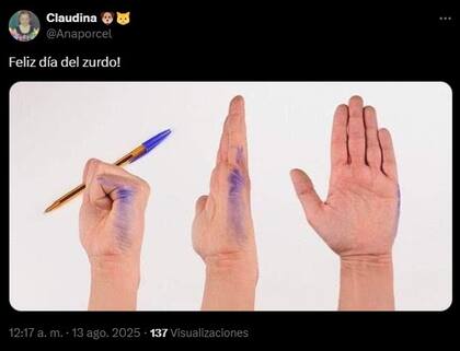 Los mejores memes sobre el Día Internacional del Zurdo