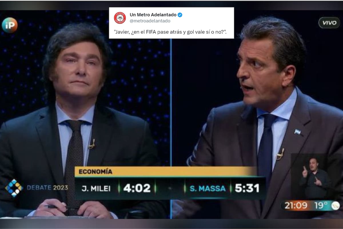 Los mejores memes tras el debate de Milei y Massa