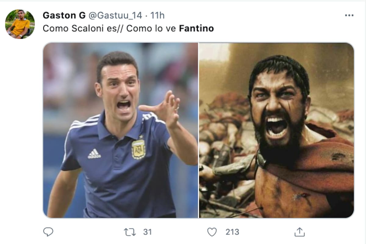 Los mejores memes tras la entrevista de Fantino a Scaloni