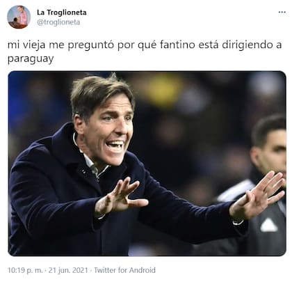 Los memes de los usuarios de Twitter sobre el parecido entre Eduardo "Toto" Berizzo y Alejandro Fantino. Fuente: Twitter.