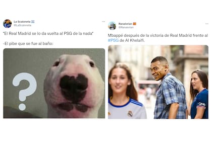 Los memes de los usuarios por la derrota del PSG ante el Real Madrid