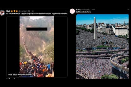 Los memes estallaron al conocer el número de personas que esperan por su entrada (Captura Twitter)