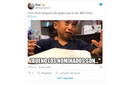 Los memes estallaron luego de la reacción de Will Smith