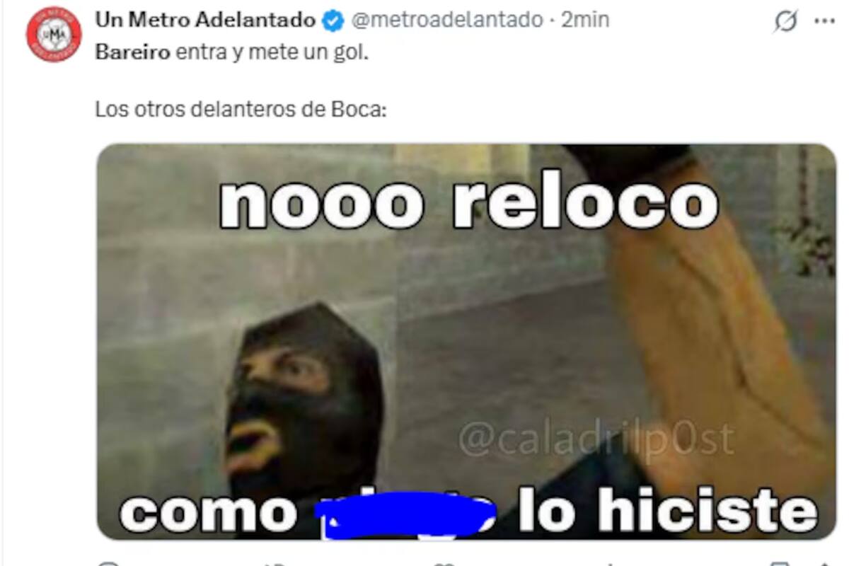 Los memes invadieron las redes sociales tras el triunfo de Boca ante Gimnasia de Chivilcoy, con doblete de Bareiro