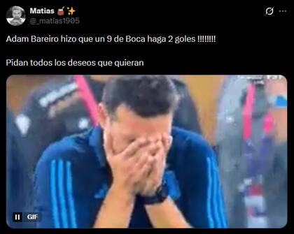 Los memes invadieron las redes sociales tras el triunfo de Boca ante Gimnasia de Chivilcoy, con doblete de Bareiro