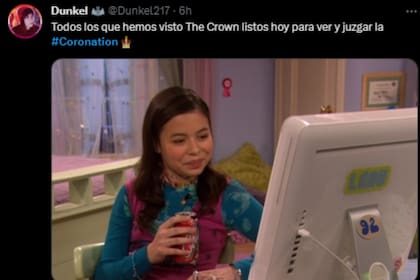 Los memes no faltaron sobre la coronación de Carlos III (Captura Twitter)
