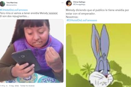 Los memes no faltaron sobre la relación de los participantes (Captura Twitter)
