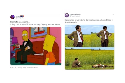 Los memes para esperar el veredicto del juicio entre Johnny Depp y Amber Heard (Foto: Twitter)