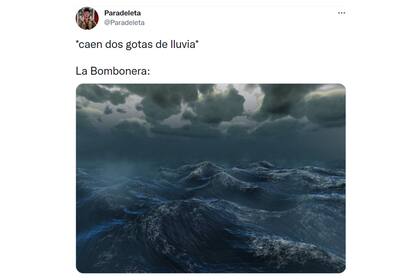 Los memes por la inundación de La Bombonera