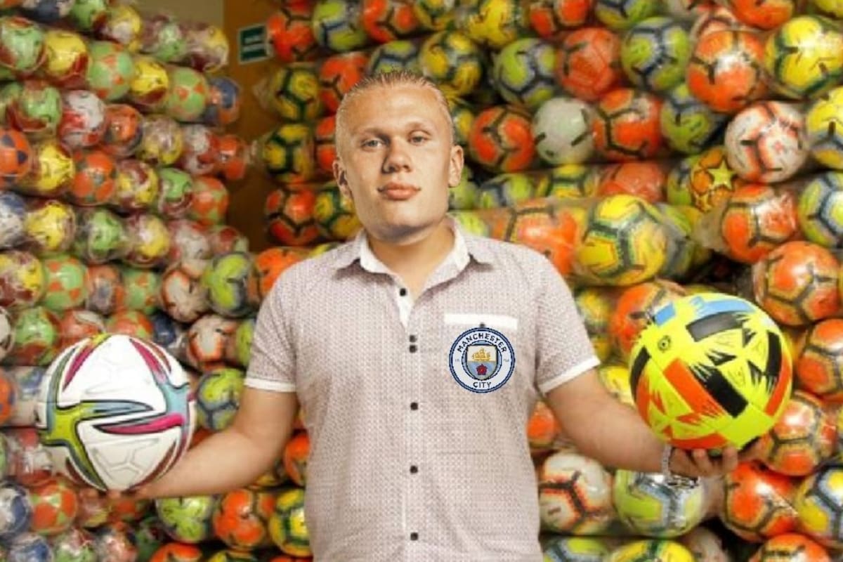Los memes por los impactantes estadísticas de Haaland desde su llegada al Manchester City (Foto: Twitter)