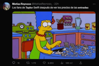 Los memes se hicieron eco de la noticia de Taylor Swift (Captura Twitter)