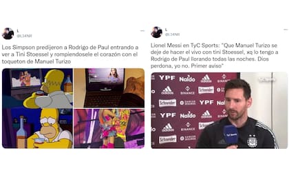 Los memes sobre la reacción de De Paul al show de Tini