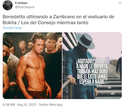 Los memes tras el partido entre Boca y Racing hicieron foco en la pelea entre Darío Benedetto y Claudio Zambrano