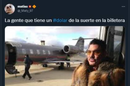 Los memes tras la disparada del dólar blue (Foto: Captura Twitter/@_Maty_97)