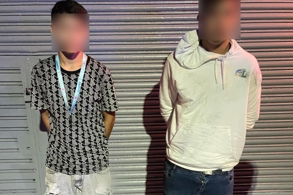 Los menores fueron detenidos tras ser perseguidos por efectivos de la Policía de la Ciudad