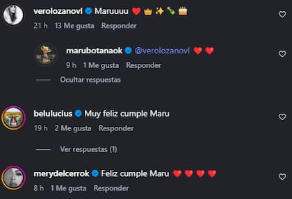 Los mensajes de cariño de los famosos a Maru Botana