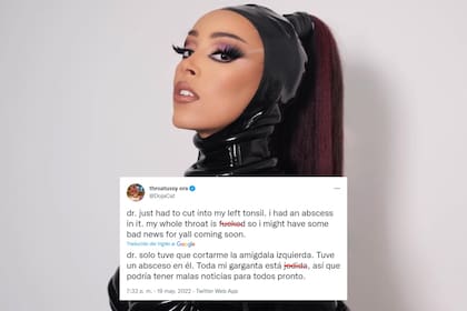 Los mensajes de Doja Cat sobre sus problemas de salud (Foto: Instagram/Twitter @DojaCat)