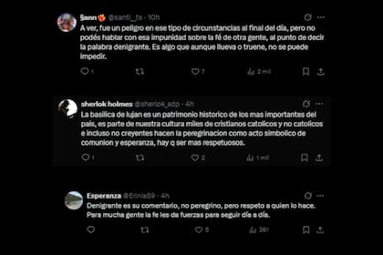 Los mensajes de los usuarios de X tras los dichos de Bertolotti (Foto: X @porquetendencia)