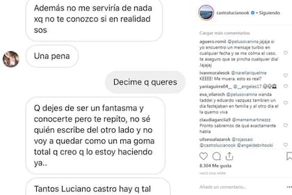 Los mensajes enigmáticos que se vieron en las cuentas de Rojas y Castro antes de que Sabrina informara que ella y su marido habían sido hackeados