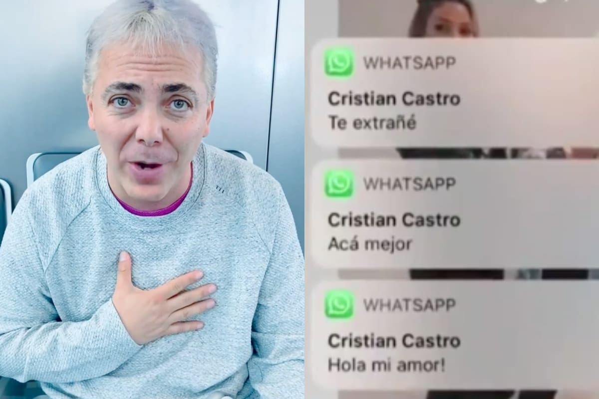 Los mensajes que Cristian Castro habría intercambiado con una seguidora
