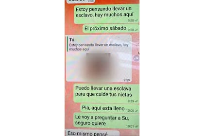 Los mensajes que enviaba y que fueron encontrados por la madre