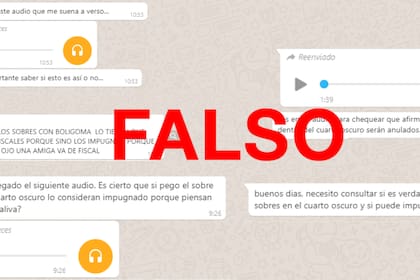 Los mensajes virales con información falsa sobre el protocolo electoral
