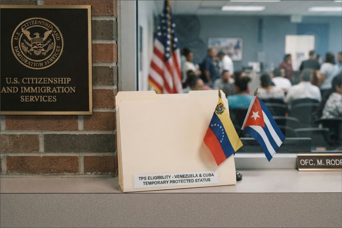 Los migrantes cubanos y venezolanos que hayan estado amparados por el TPS tendrían una vía directa hacia la residencia permanente de aprobarse la propuesta de ley, que aún figura como "Introduced" en el Congreso