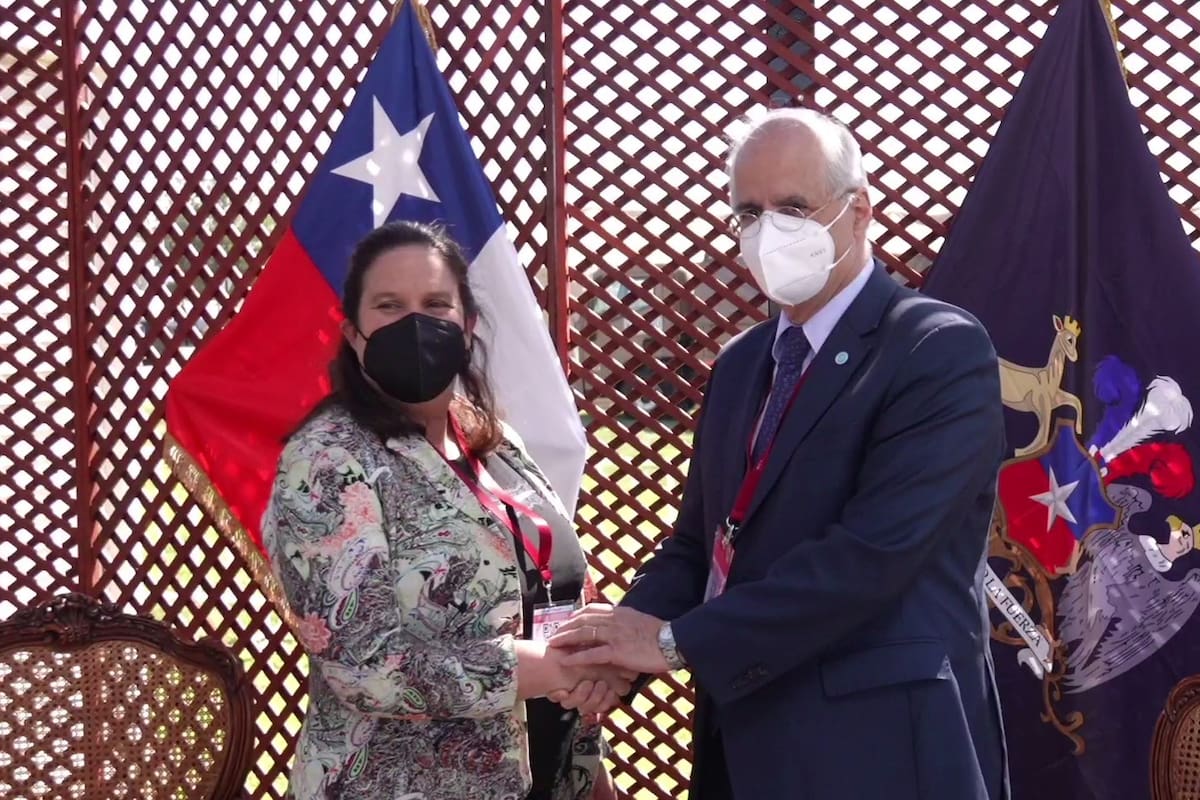 Los ministros de Defensa Maya Fernández Allende y Jorge Taiana se reunieron en Chile